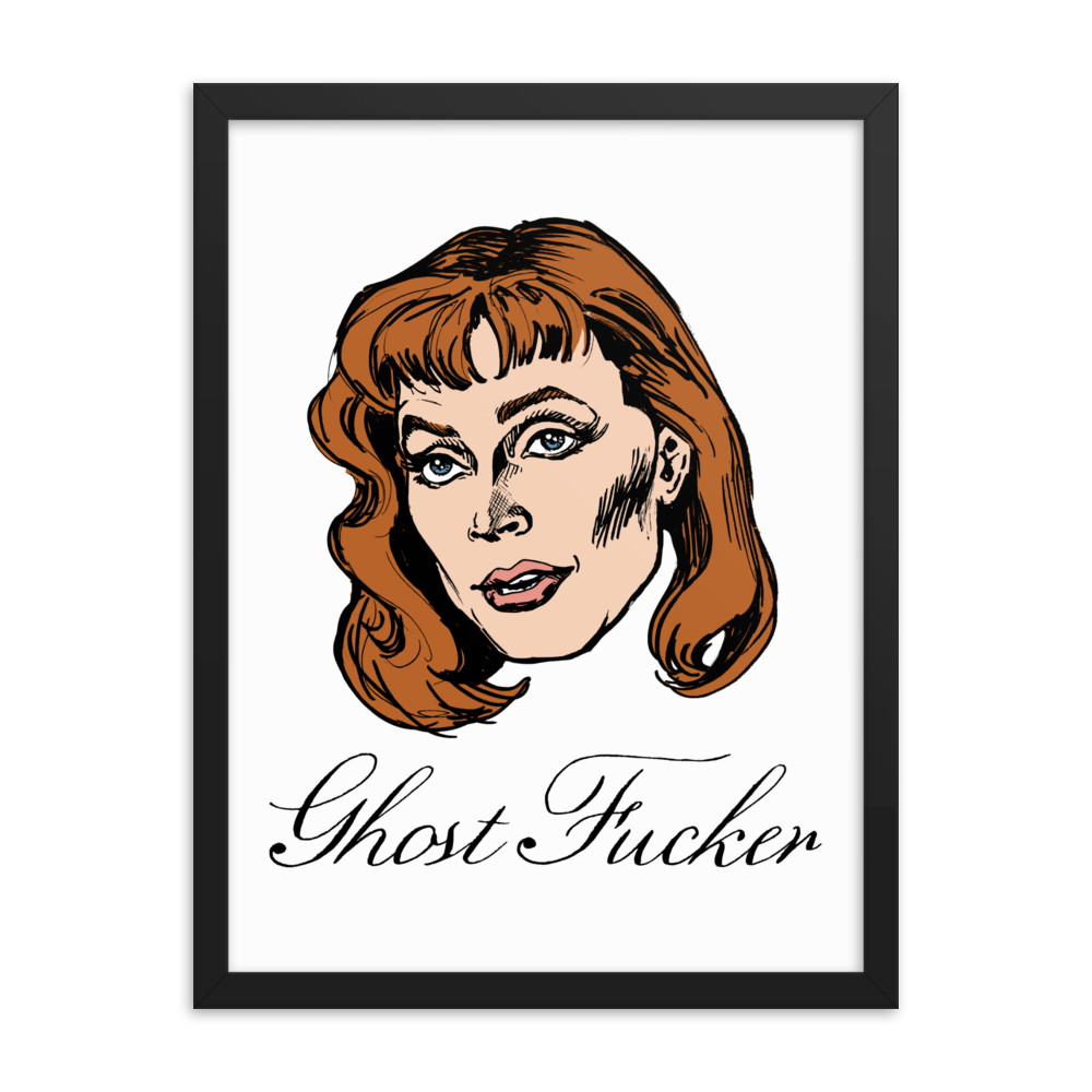 Ghost Fucker Framed Poster