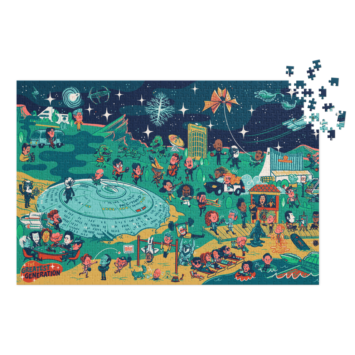 The Greatest Generation Jigsaw Puzzle with Tin