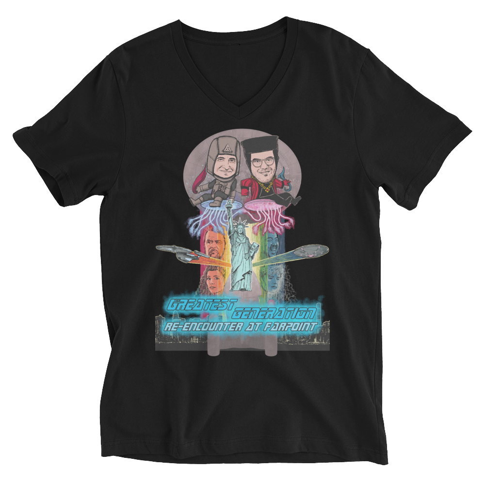 Re-Encounter At Farpoint V-Neck T-Shirt