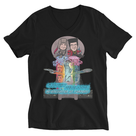 Re-Encounter At Farpoint V-Neck T-Shirt