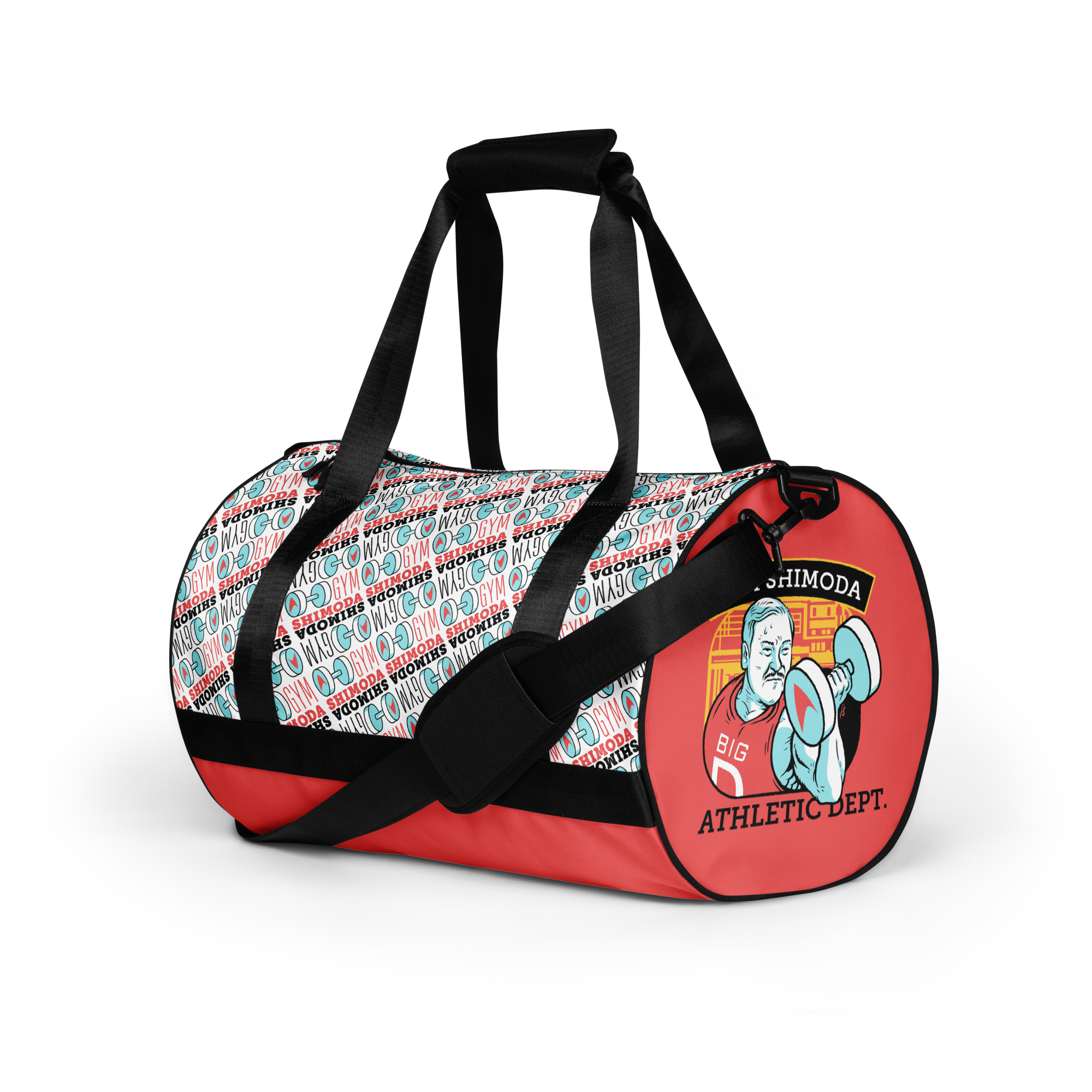 Sports Gym Bag Transparent Embossed Boarding Luggage Portable