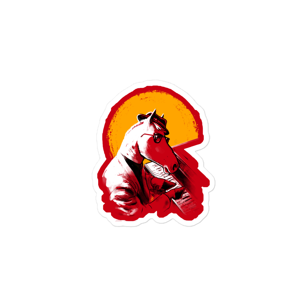 Jazz Horse Sticker