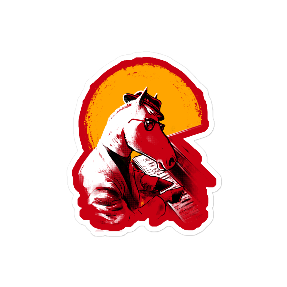 Jazz Horse Sticker
