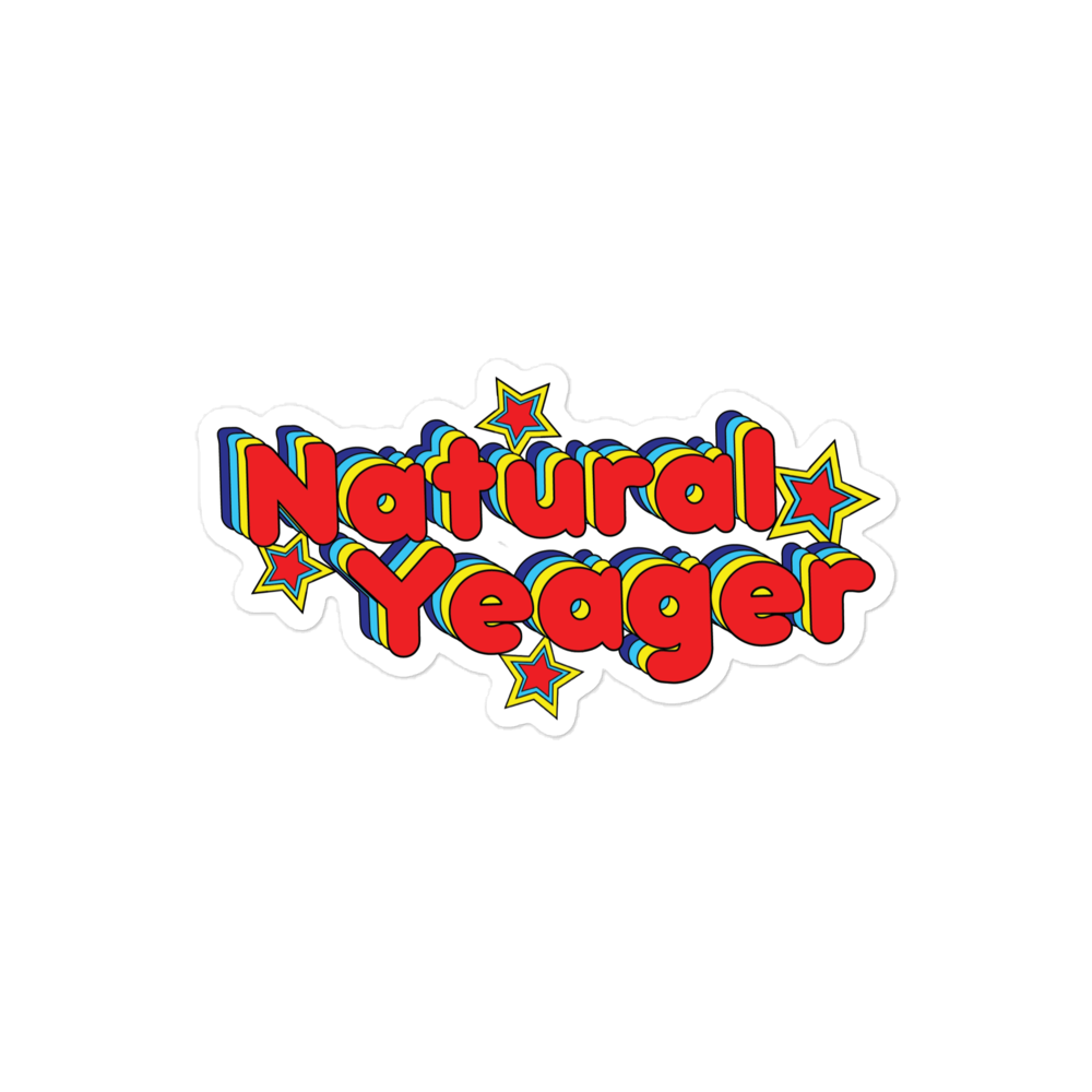 Natural Yeager Sticker
