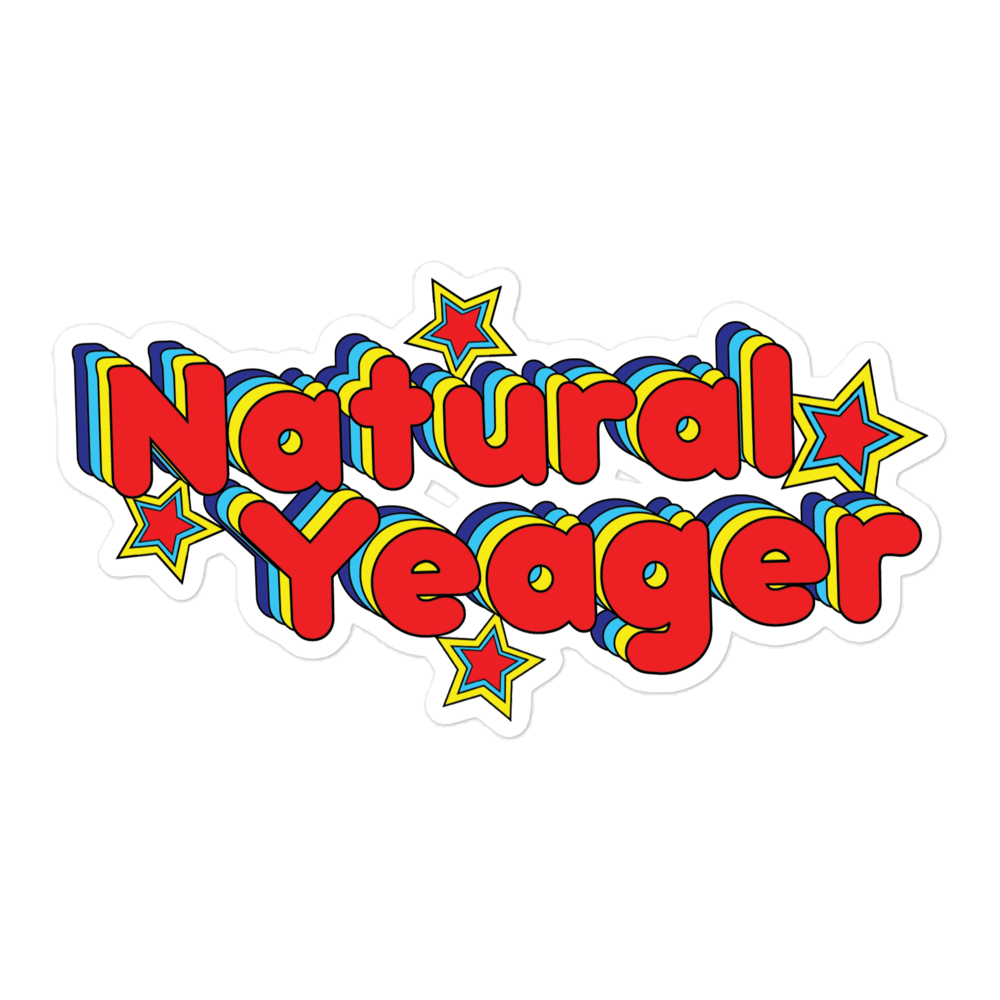 Natural Yeager Sticker