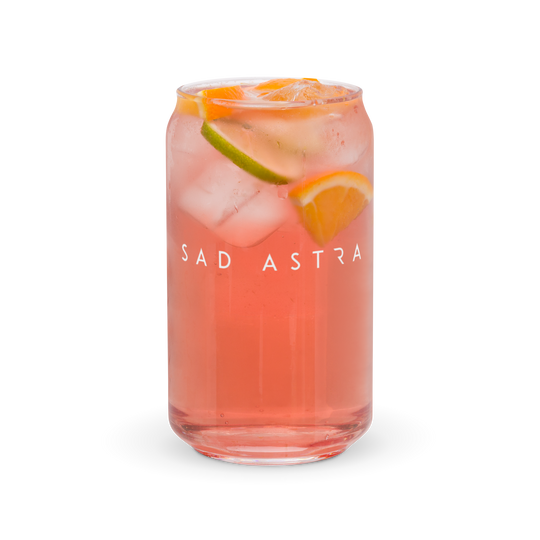 Sad Astra Can Glass