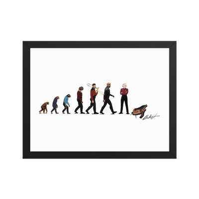 Ascent of Trek framed matte paper poster