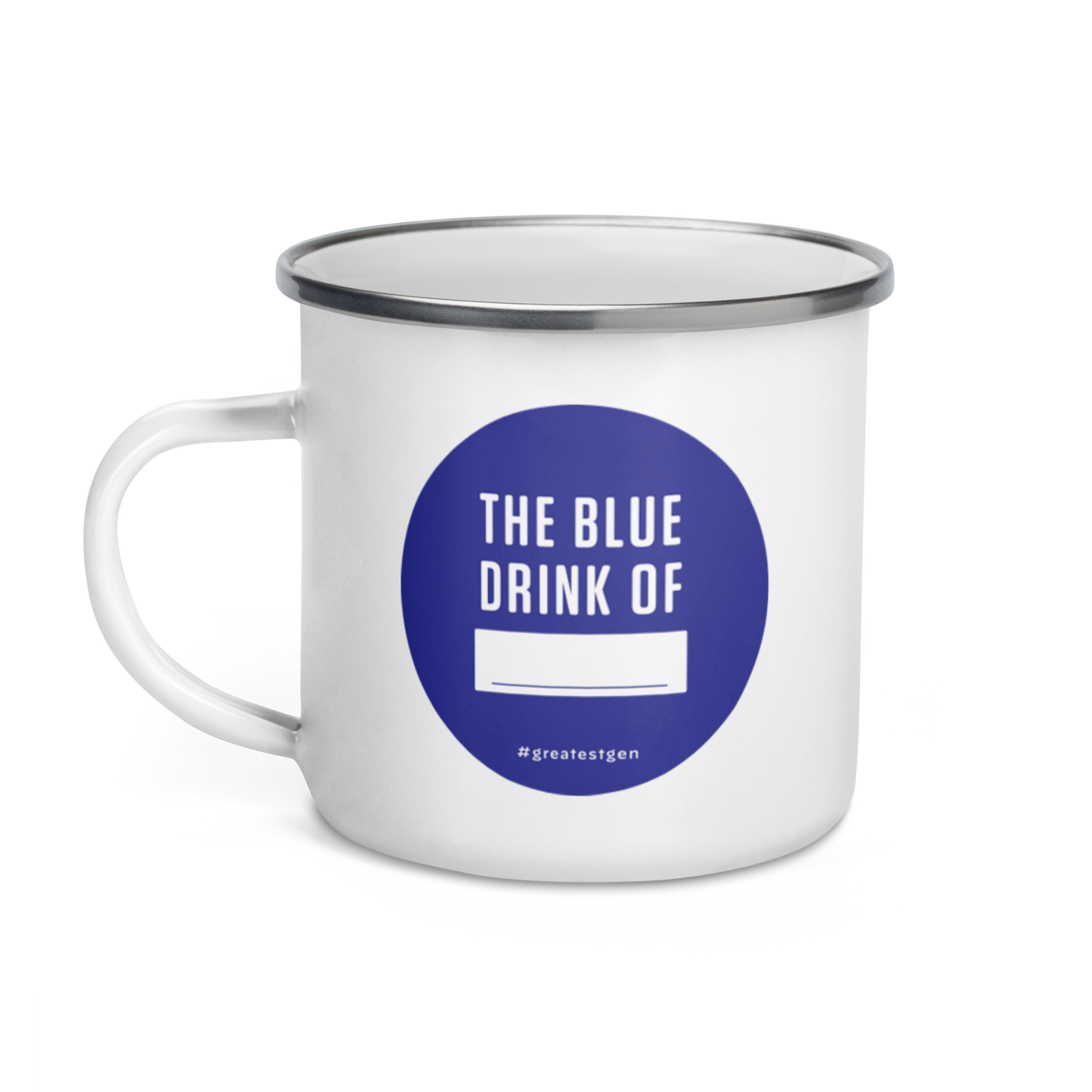 The Blue Drink Enamel Mug