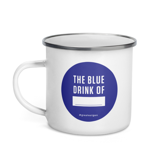 The Blue Drink Enamel Mug
