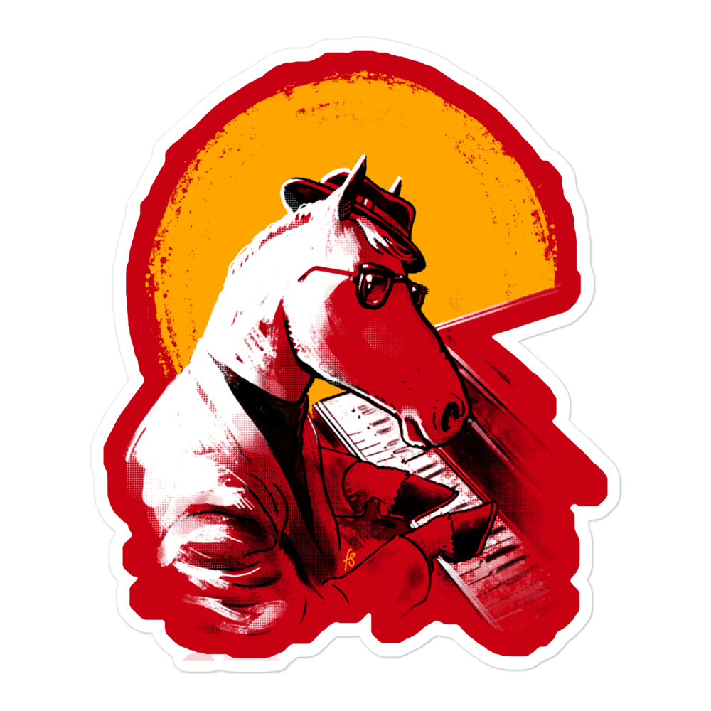 Jazz Horse Sticker